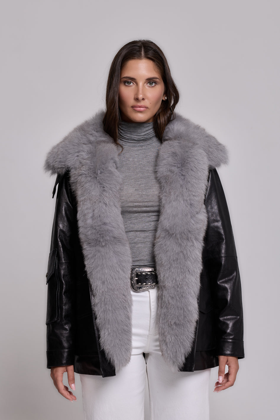CUIR ARMÉE NOIR-GRIS