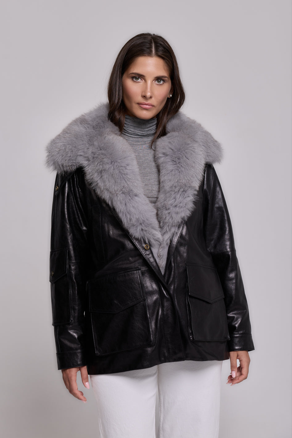 CUIR ARMÉE NOIR-GRIS