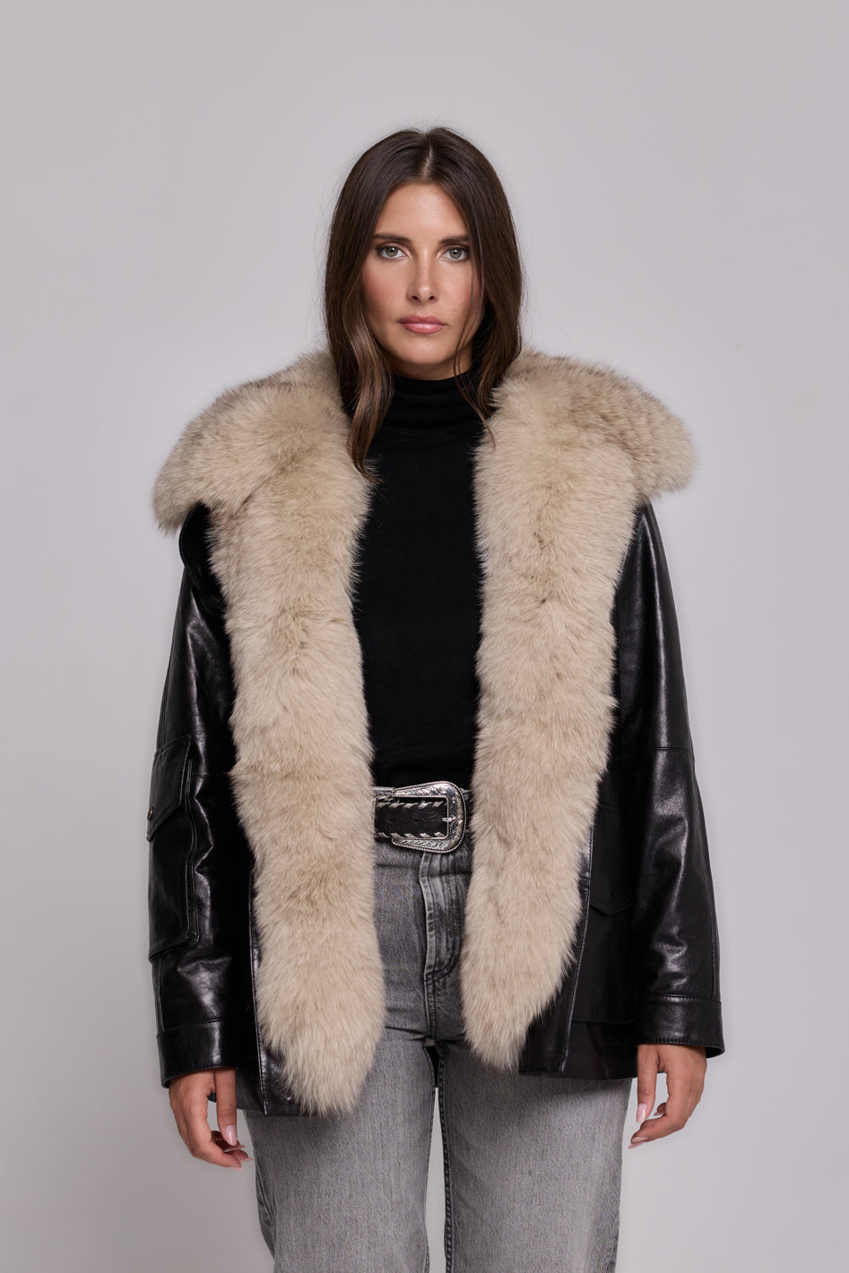 CUIR ARMÉE NOIR-BEIGE
