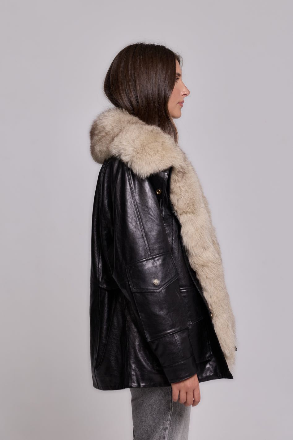 CUIR ARMÉE NOIR-BEIGE