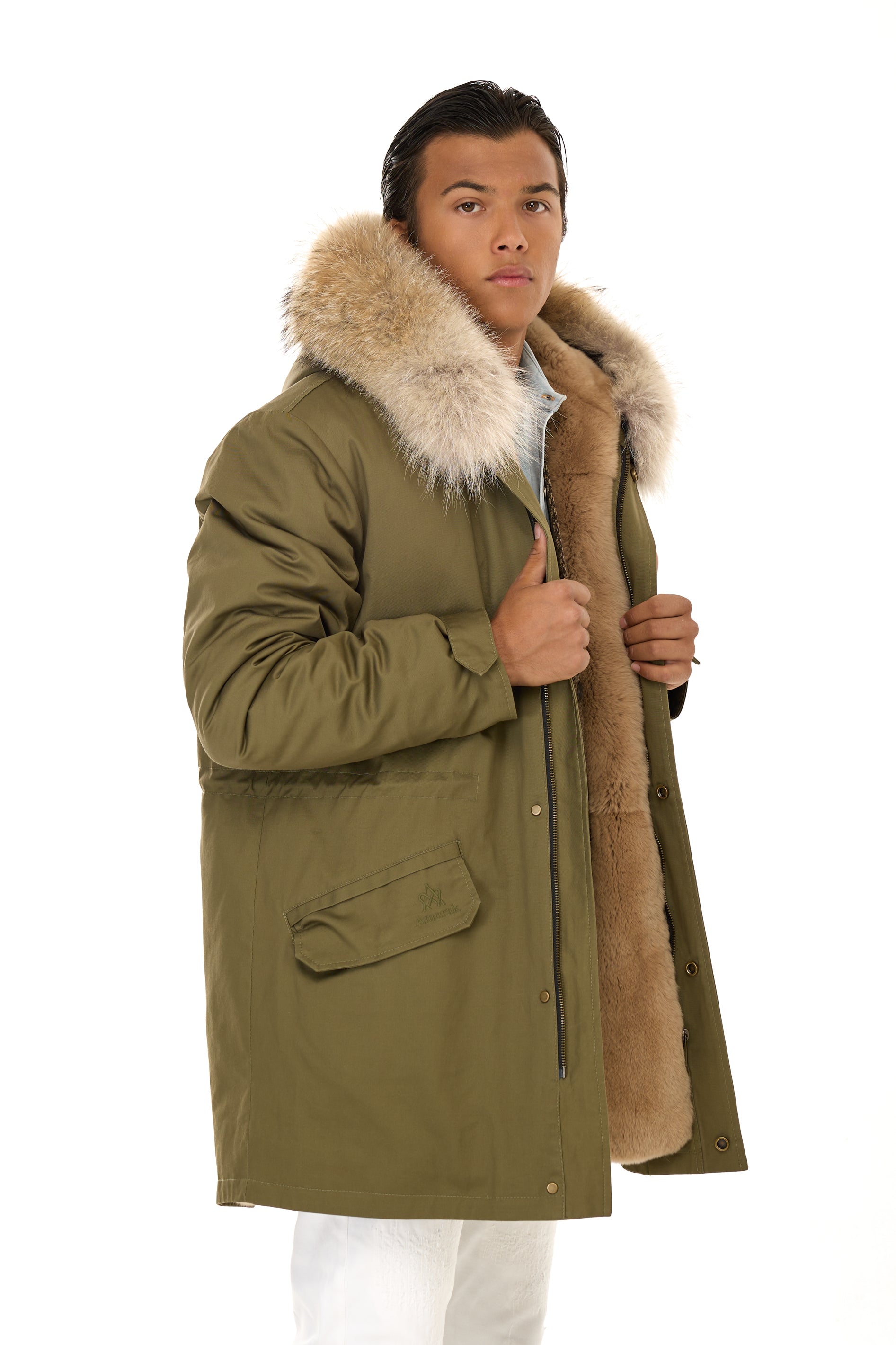 Coyote 长款派克大衣