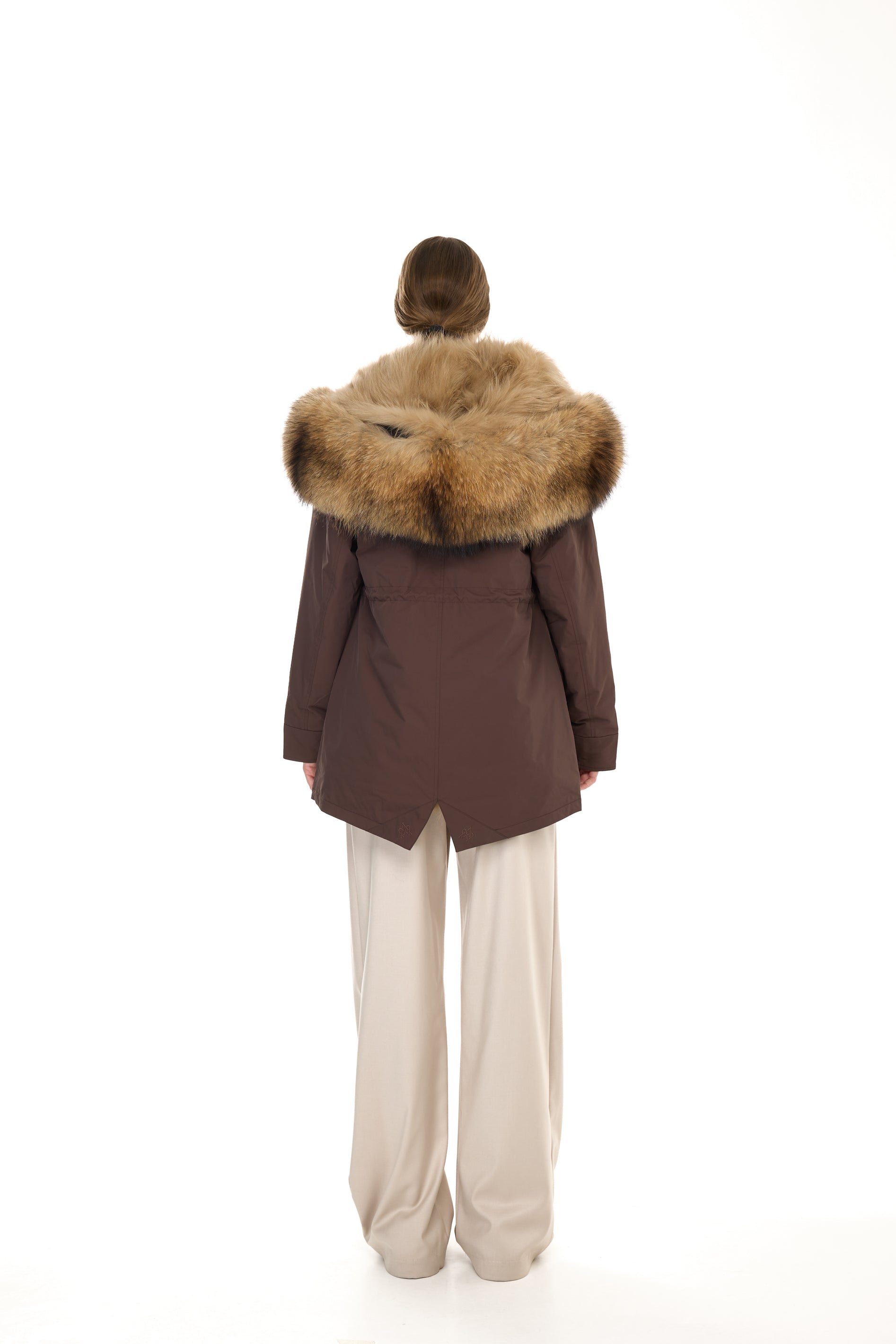 Park Short Urban Raccoon in waterproof cotton mixed with vest in saying