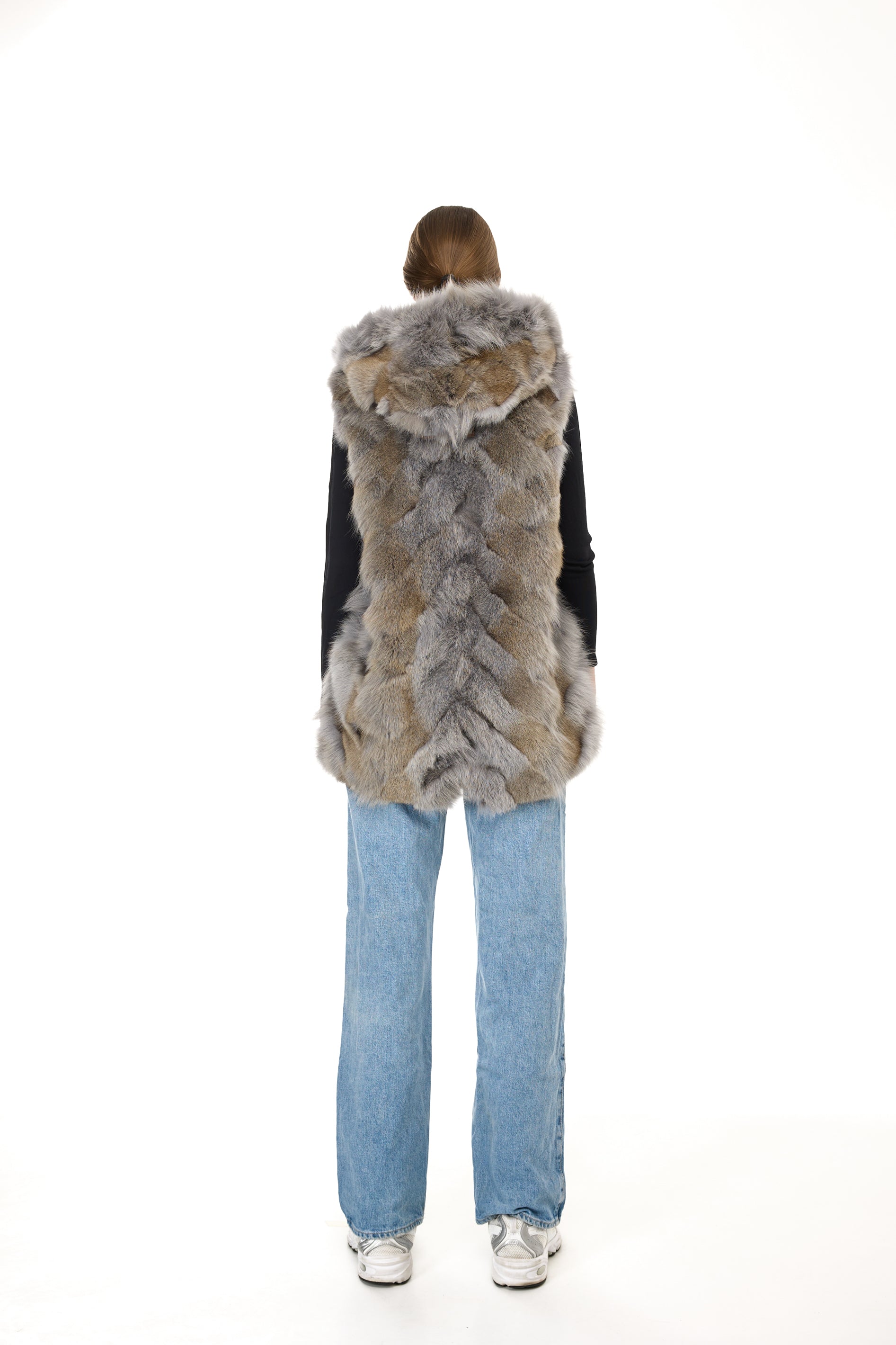 Park Long Urban Gray in waterproof cotton mixed with coyote vest