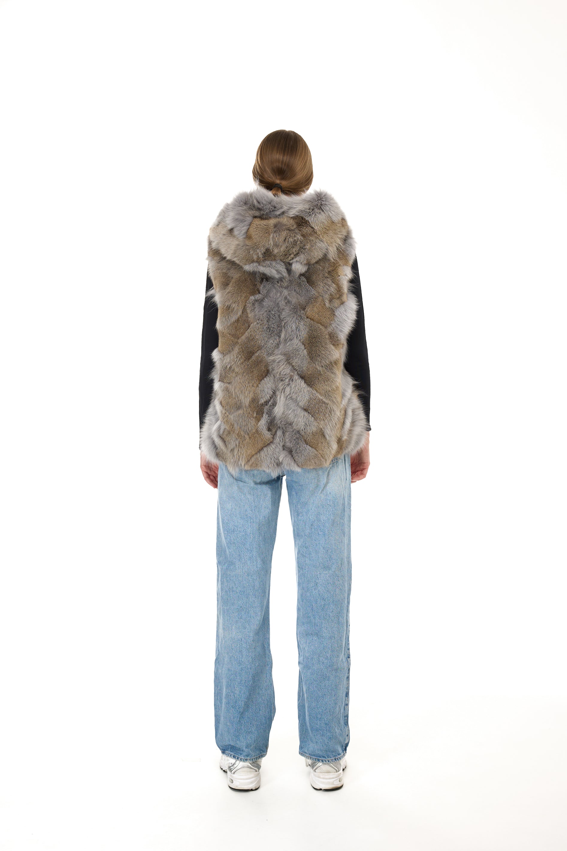 Park Short Urban Gray in waterproof cotton mixed with coyote vest