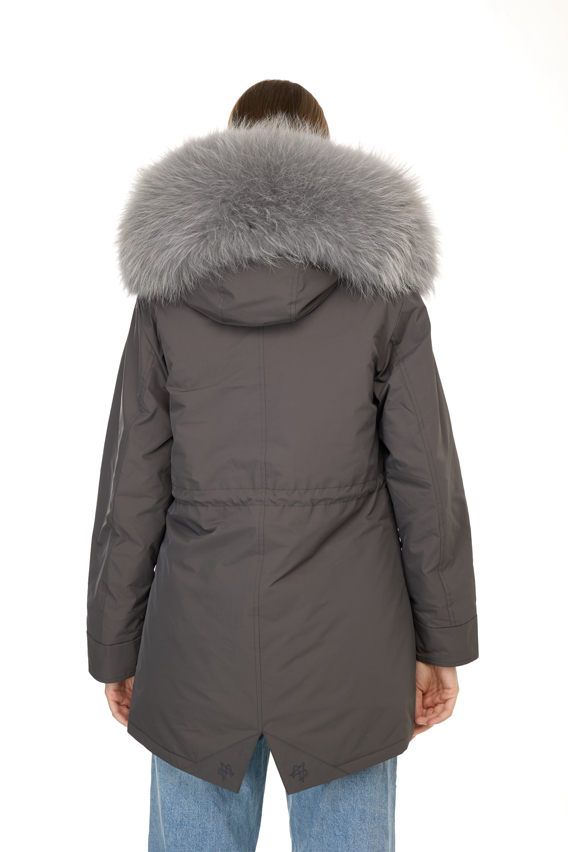 Park Long Urban Gray in waterproof cotton mixed with coyote vest