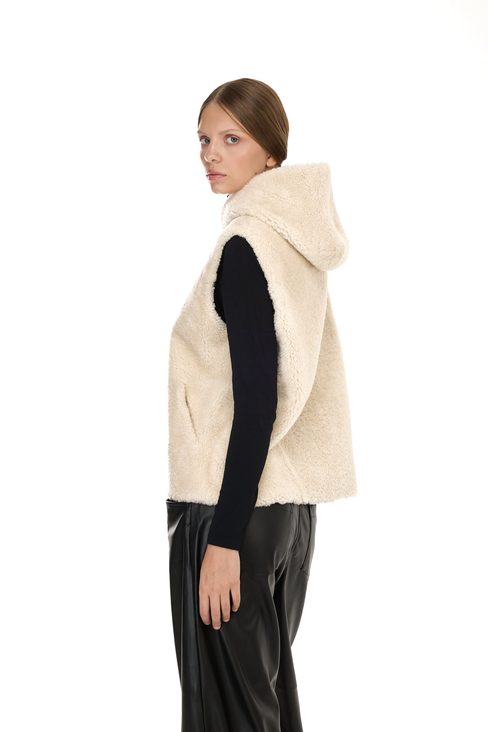 Lamb Ivory - Amorak Italie Hots in Merino Hood