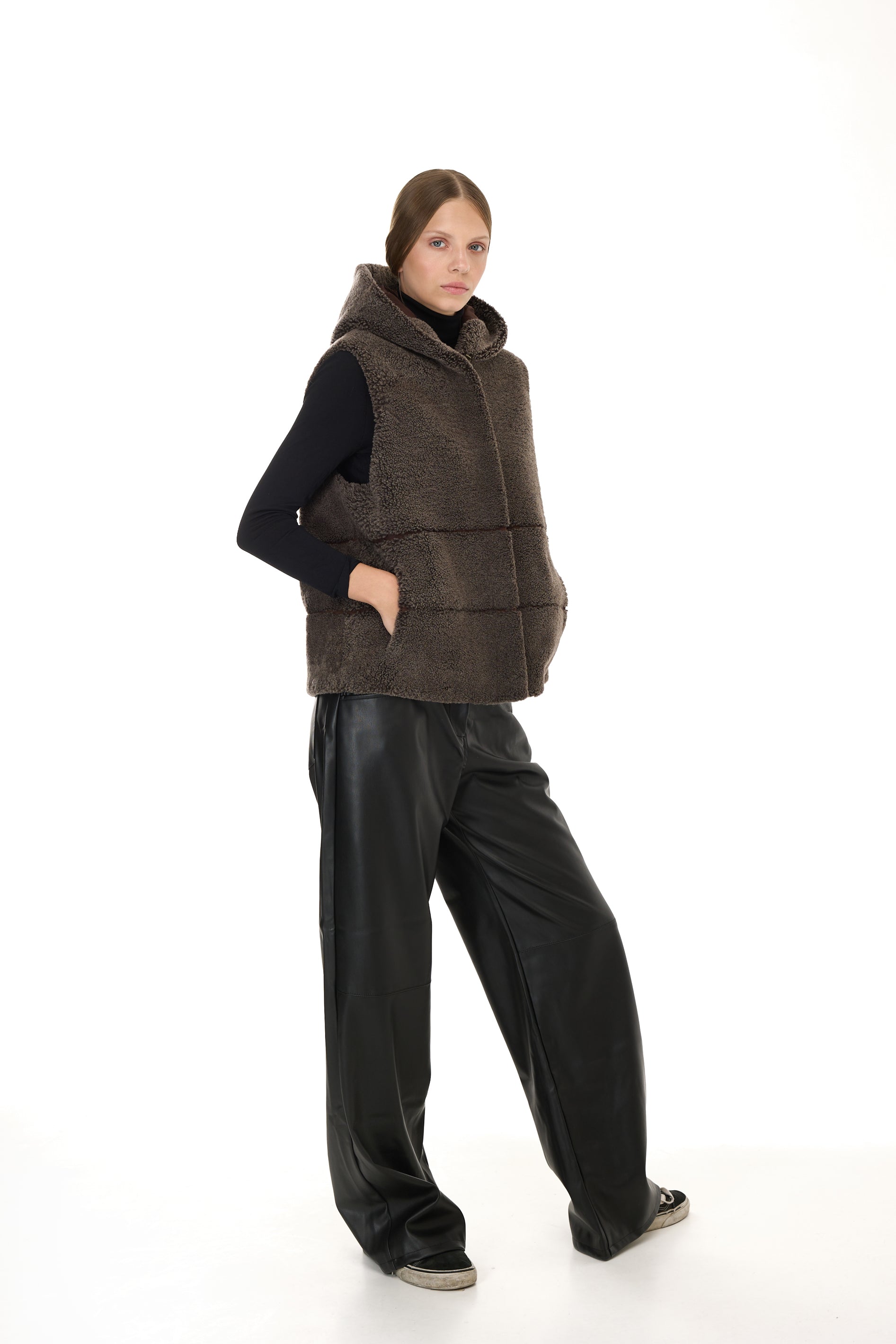 LAMBOWN -Merino Vest à capuche - Amorak Italie
