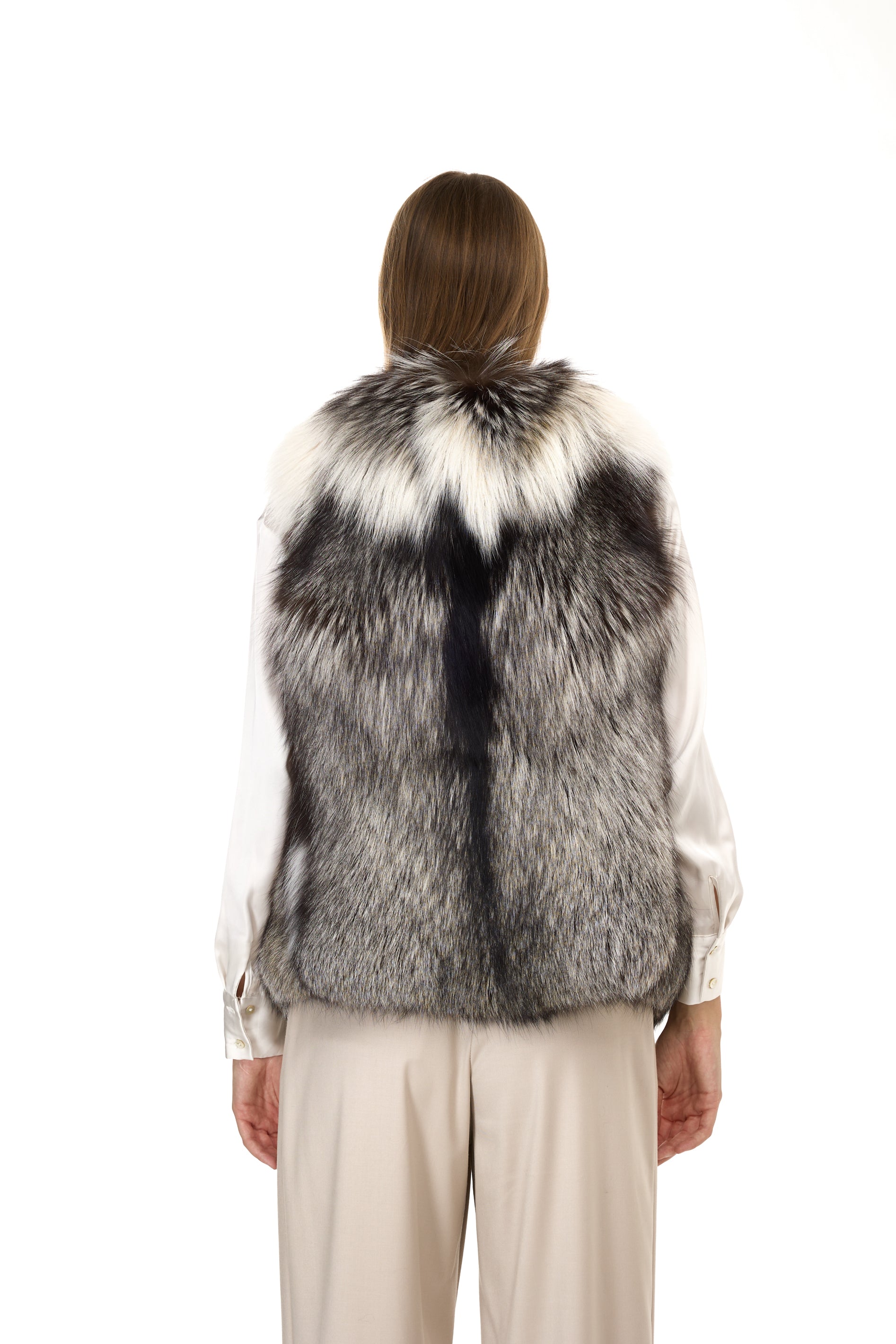 Gilet de renard planttium - couleur naturelle