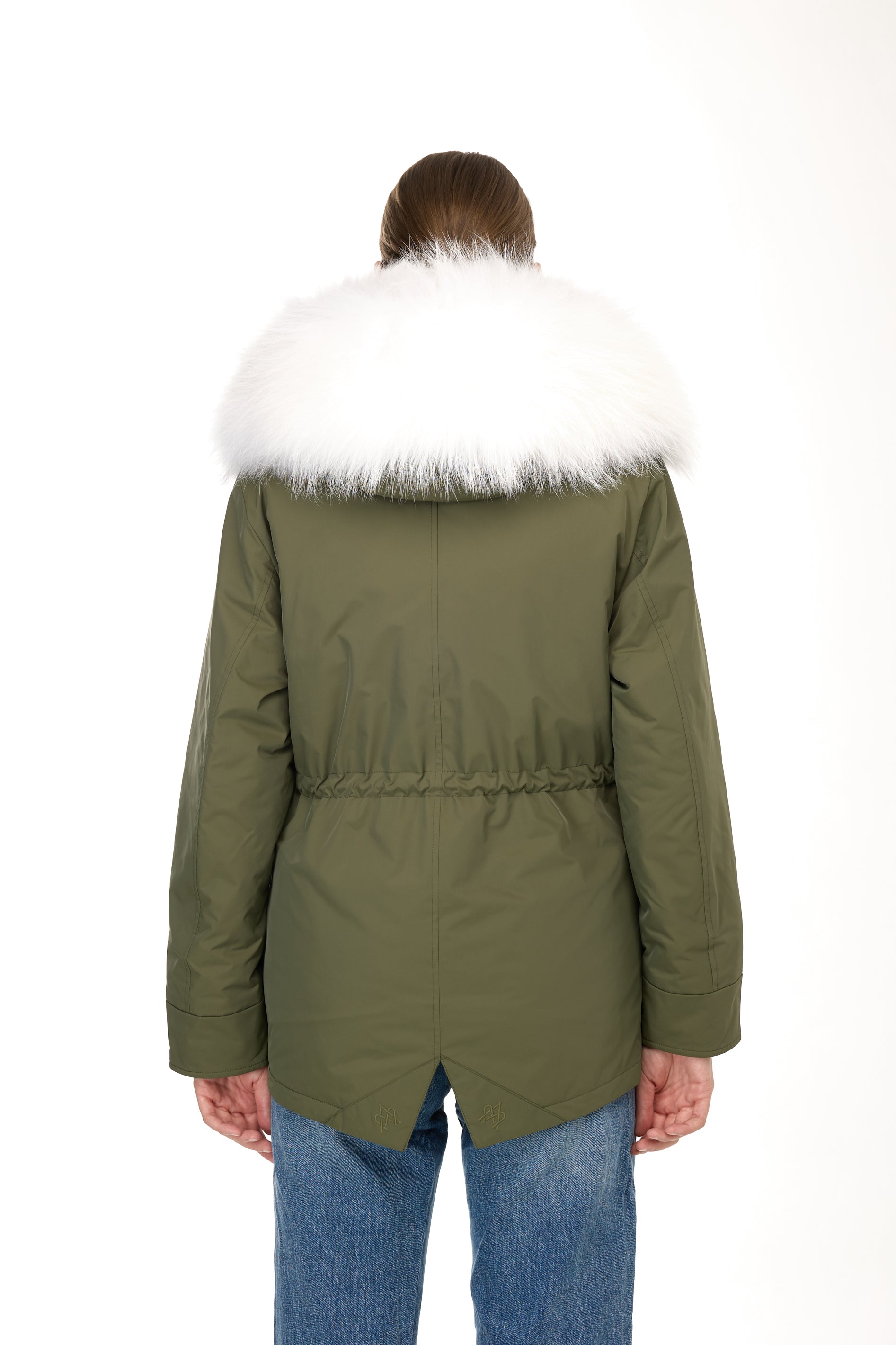 Park Short Urban White in waterproof cotton mixed with coyote vest
