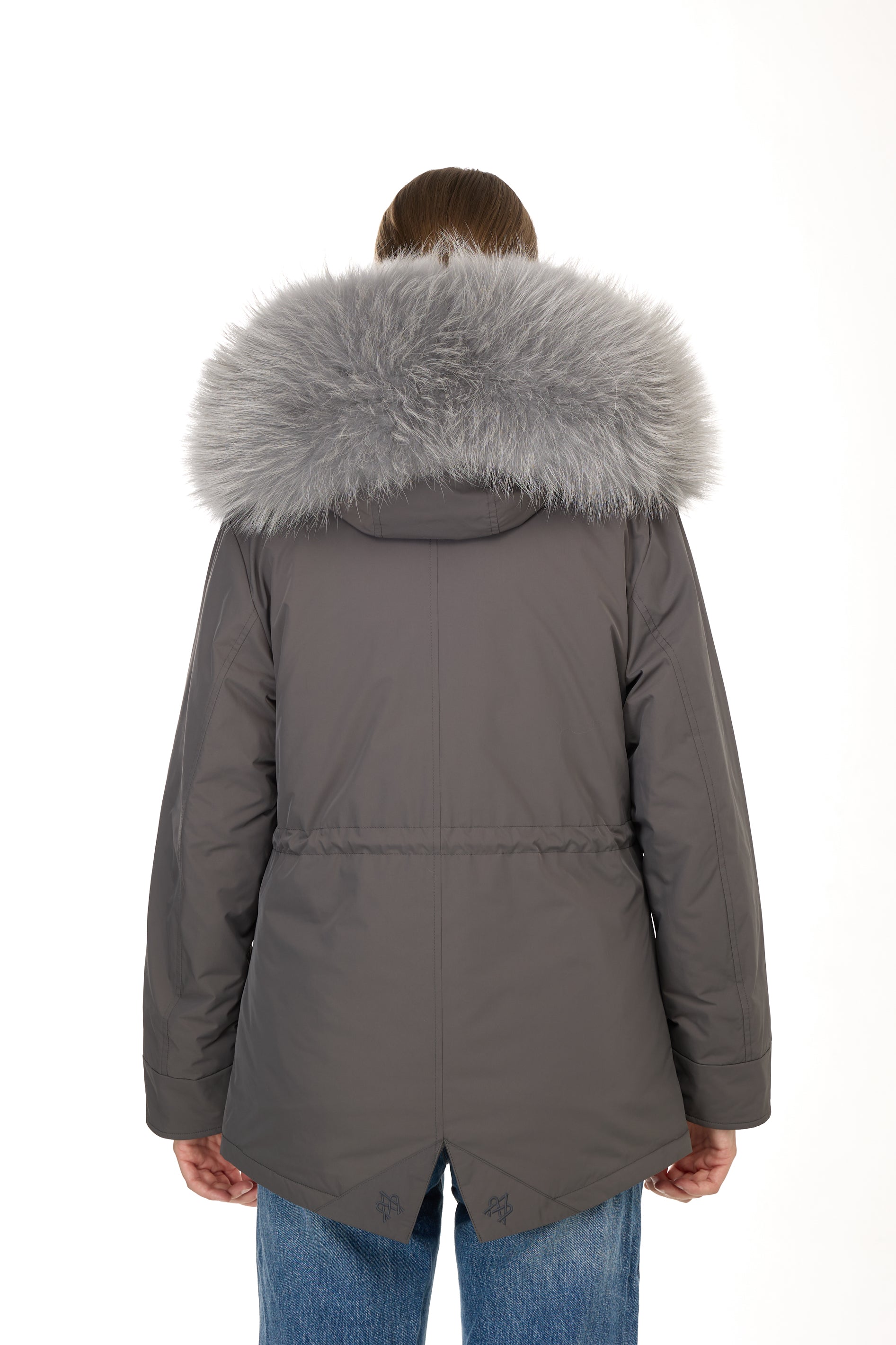 Park Short Urban Gray in waterproof cotton mixed with coyote vest