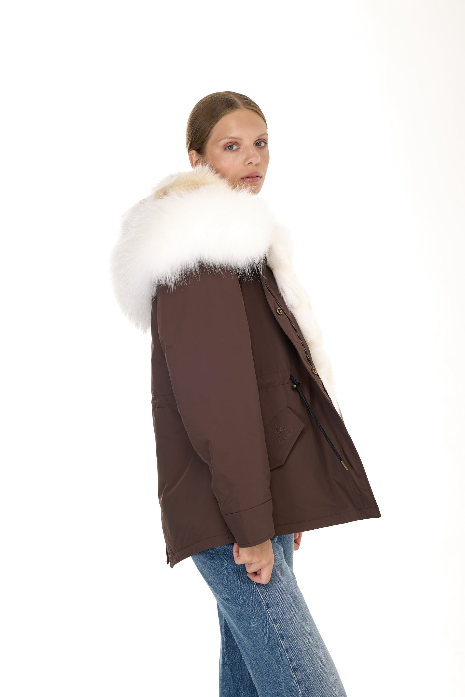 Park Short Urban White in waterproof cotton mixed with coyote vest