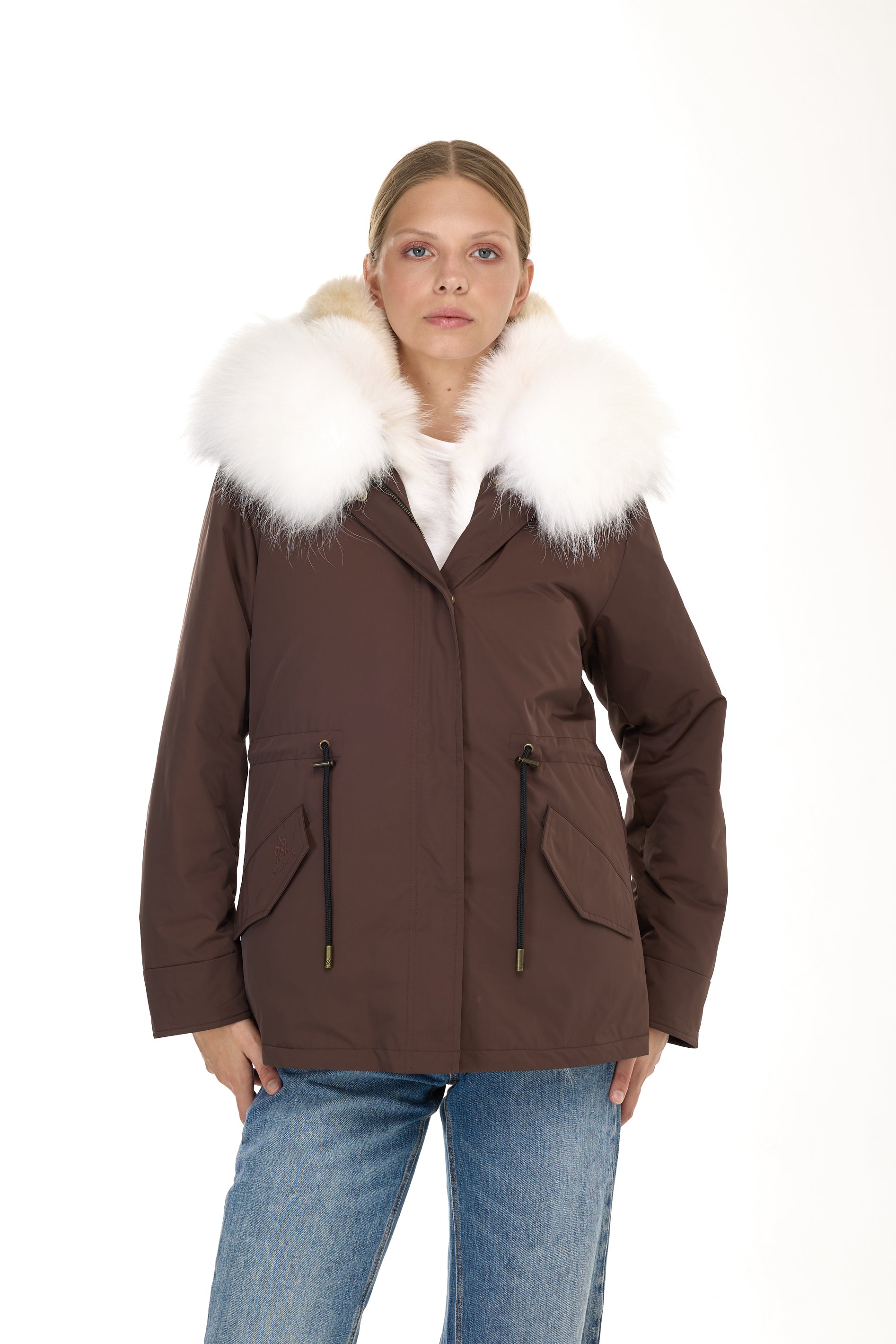 Park Short Urban White in waterproof cotton mixed with coyote vest