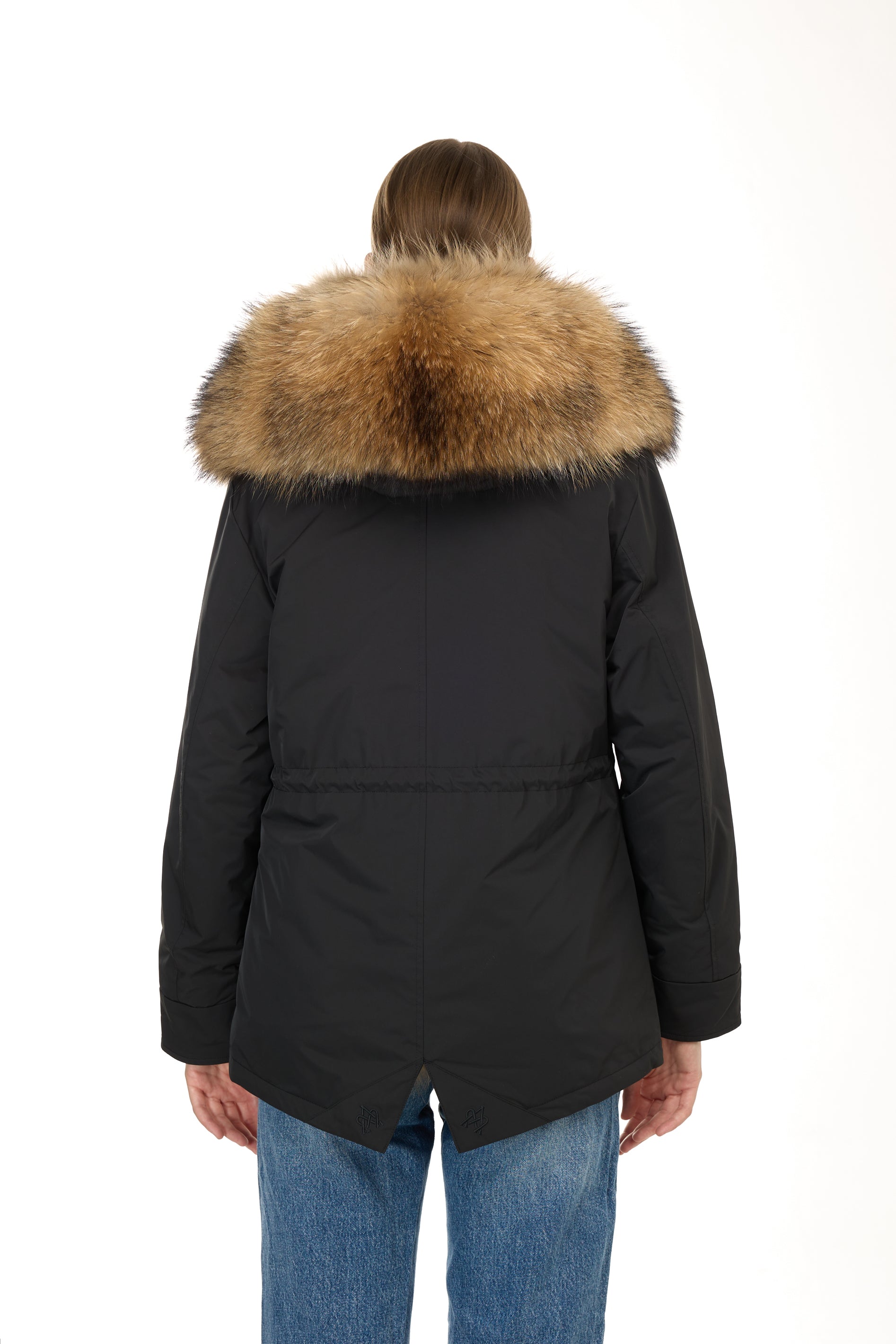 Park Short Urban Raccoon in waterproof cotton mixed with vest in saying