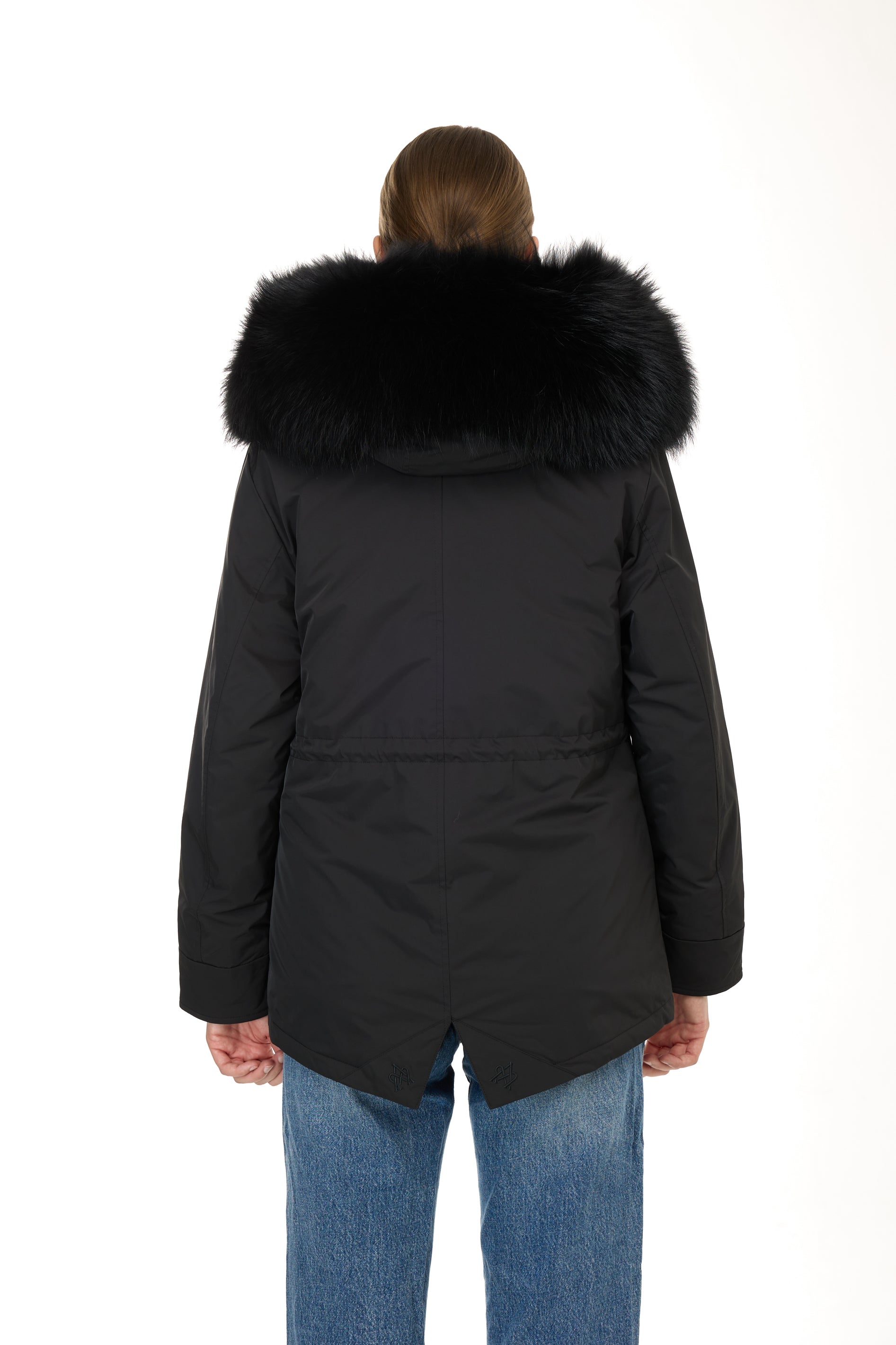 Park Short Urban Black in waterproof cotton mixed with coyote vest