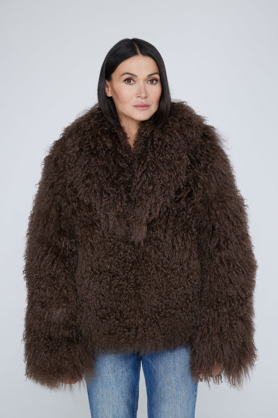 Mongolia shearling Coat Coffe