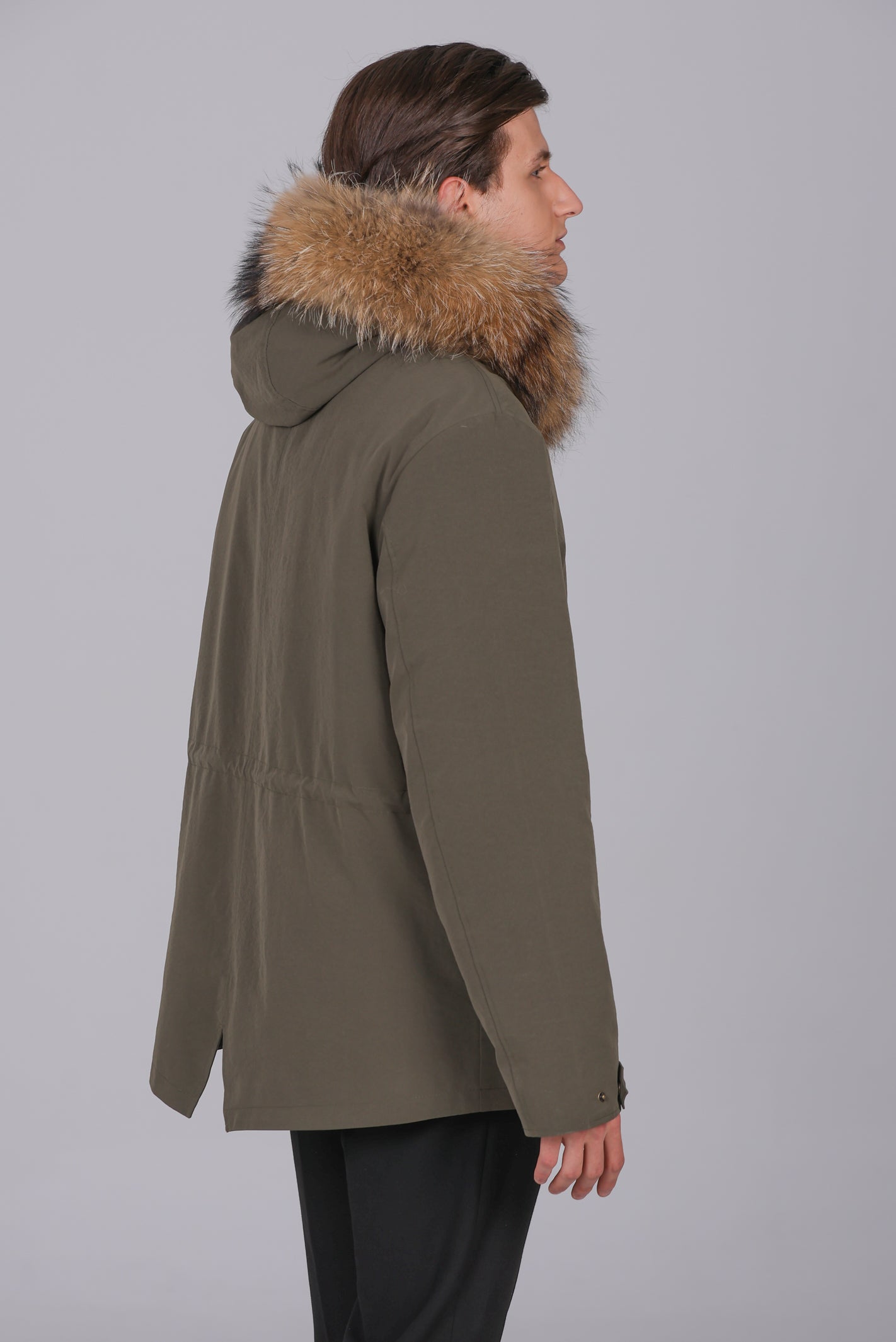 Parka courte imperméable en coton mélangé Raccon et Rex Rabbit