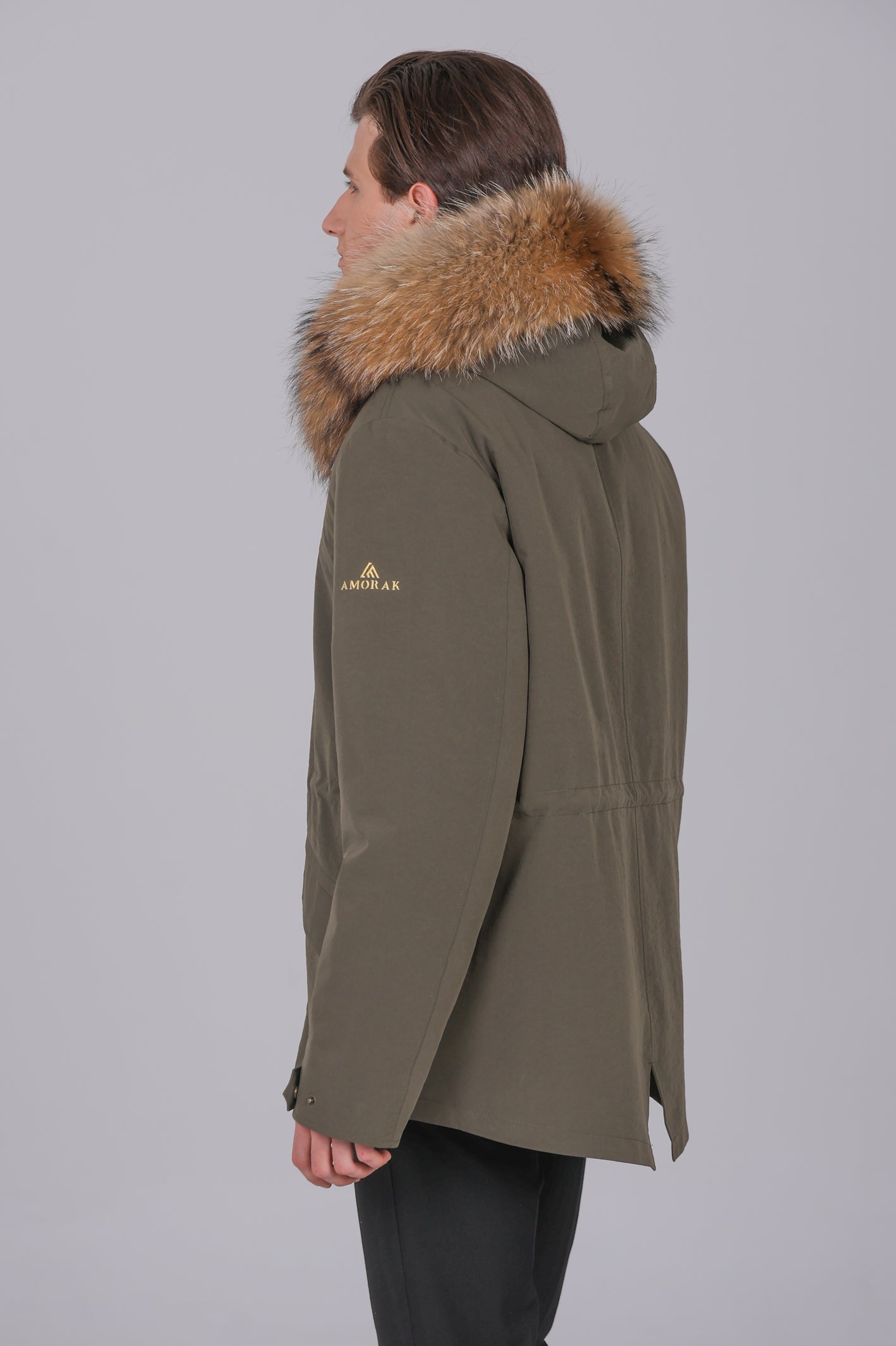 Parka courte imperméable en coton mélangé Raccon et Rex Rabbit