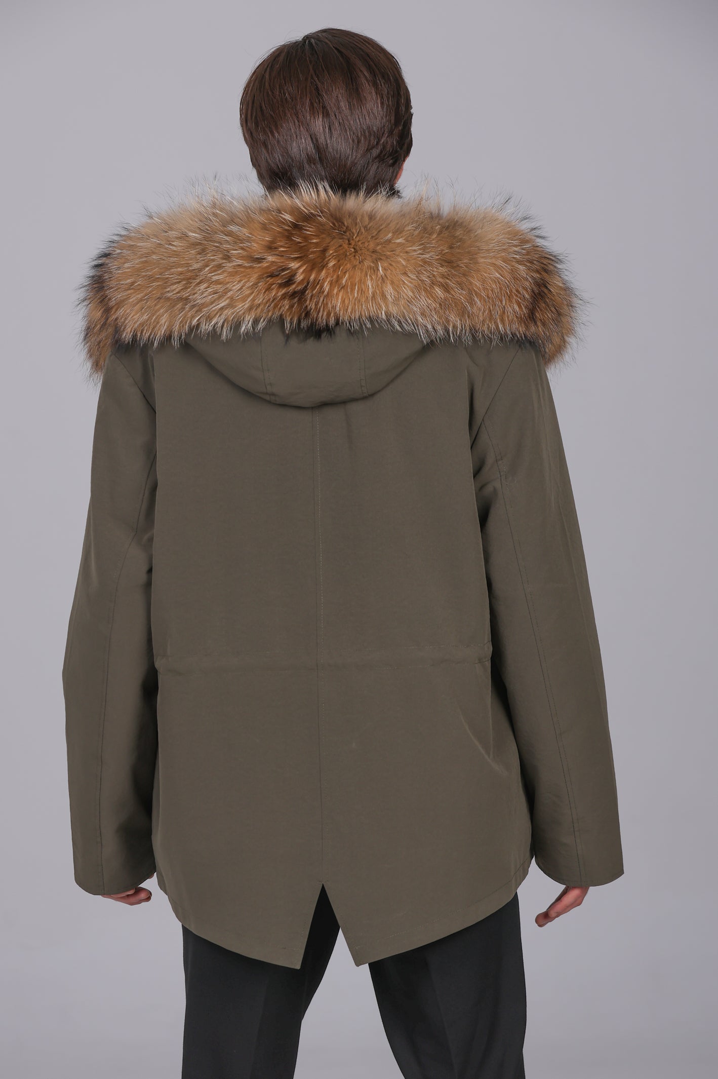 Parka courte imperméable en coton mélangé Raccon et Rex Rabbit